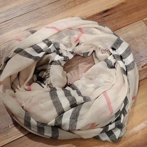 Infinity scarf, striped/plaid